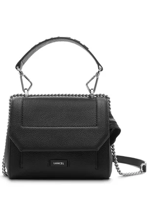 LANCEL Taske, Dame, Sort, ONE SIZE, Læder, Elegant Sort Læder Crossbody Taske