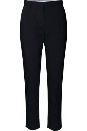 Munthe Bukser, Dame, Sort, L, Bomuld, Wide Waistband Pants