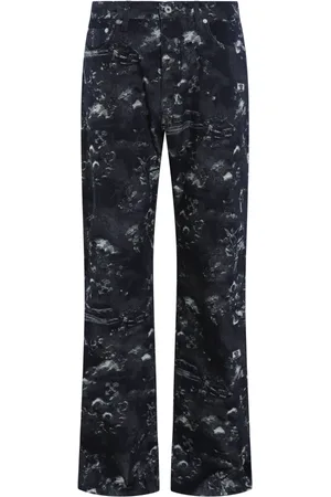 OFF-WHITE Jeans, Herre, Blå, W30, Uld, Stilfuld Skjorte