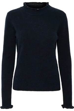 INWEAR Strik, Dame, Blå, XL, Uld, Marine Pullover Sweater Anajaiw