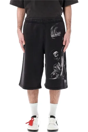 OFF-WHITE Shorts, Herre, Sort, S, Bomuld, S. Matthew Over Sweatshorts