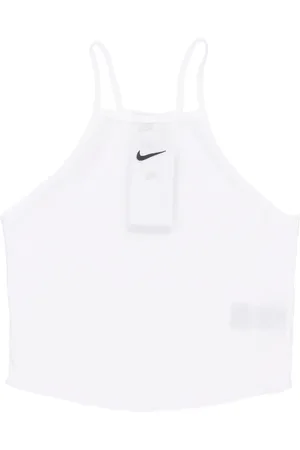 Nike Top, Dame, Hvid, S, Bomuld, Essentials Ribbet Tanktop