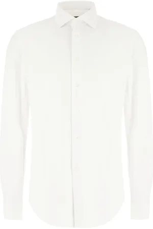 corneliani Skjorte, Herre, Hvid, 2XL, Hvide Skjorter til Mænd
