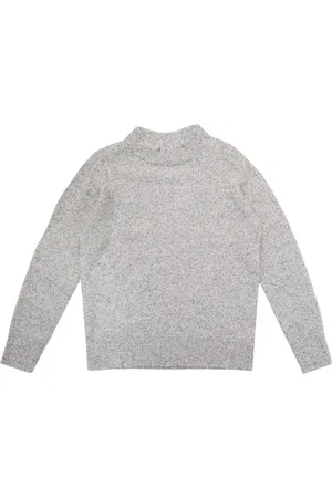 Won Hundred Strik, Herre, Grå, XS, Uld, Slidt kantstrikket sweater