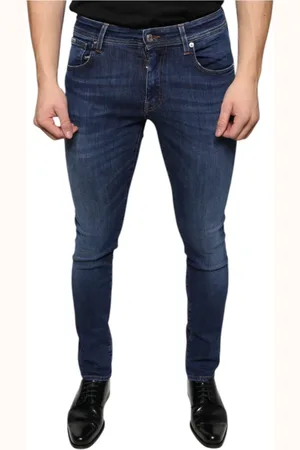 Dolce & Gabbana Jeans, Herre, Blå, XS, Denim, Mørkeblå Skinny Denim Jeans