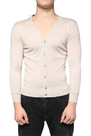 Dolce & Gabbana Strik, Herre, , XS, Cashmere, Cashmere Button Down Cardigan