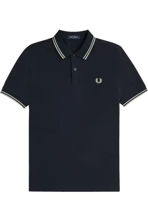Fred Perry Top, Herre, Blå, S, Twin Tipped Polo