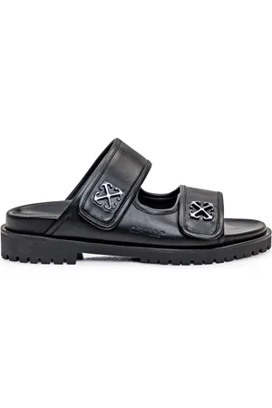 OFF-WHITE Sko, Herre, Sort, 41 EU, Læder, Sandaler