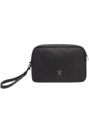 Roberto Cavalli Taske, Herre, Sort, ONE SIZE, Bomuld, Monogram Etui Organizer