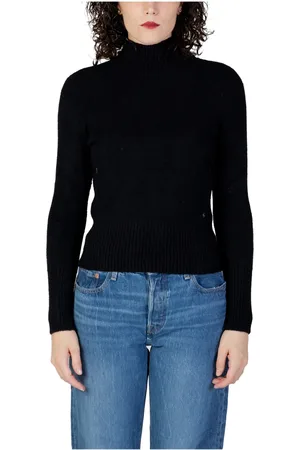 Guess Strik, Dame, Sort, M, Uld, Efterår/Vinter Sweater Kollektion
