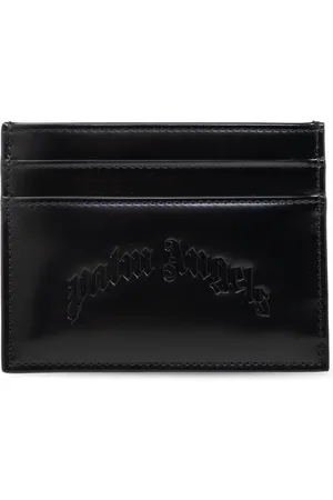 Palm Angels Tilbehør, Herre, Sort, ONE SIZE, Læder, Card Case