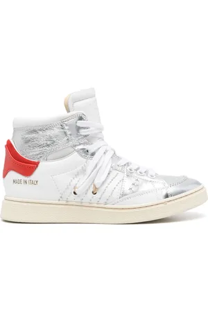 Hidnander Sko, Dame, Hvid, 36 EU, Læder, Dual Cage Sneakers