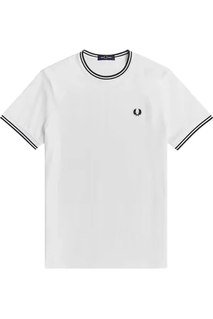 Fred Perry Top, Herre, Hvid, XL, Bomuld, Basic Hvid T-Shirt