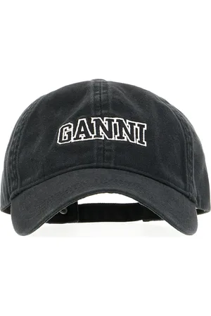 Ganni Tilbehør, Dame, Sort, ONE SIZE, Bomuld, Bomulds Baseball Cap