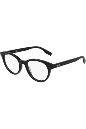 Alexander McQueen Tilbehør, unisex, Sort, 47 MM, Moderne Runde Solbriller Sort Ramme