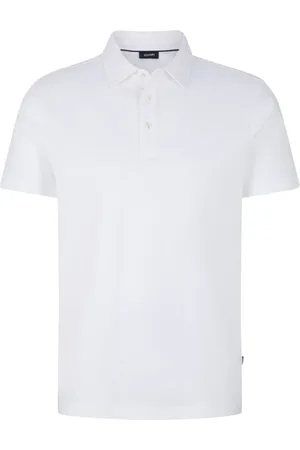 JOOP! Top, Herre, Hvid, L, Bomuld, Bomuld Polo Skjorte med Logo Detaljer