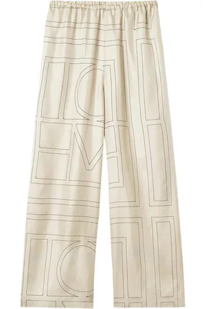 Totême Bukser, Dame, , 2XS, Silke Monogram PJ Bund