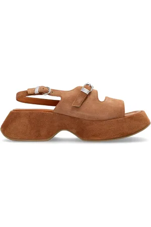 vic matiè Sko, Dame, Brun, 37 EU, Uld, Platform sandaler