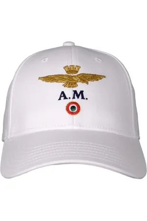 Aeronautica Militare Tilbehør, unisex, Hvid, ONE SIZE, Bomuld, Hvid Bomuld Baseball Cap med Logo