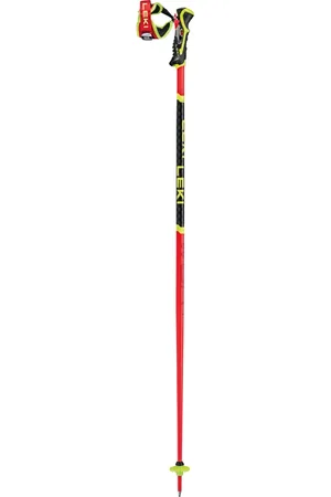 Leki Sport, unisex, Flerfarvet, ONE SIZE, 3D Stil Ski Stave i Rød/Sort/Gul