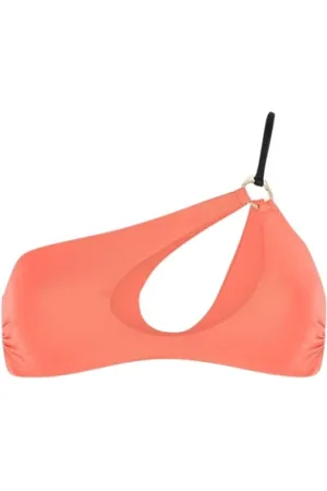 Roberto Cavalli Badetøj, Dame, , L, Uld, Asymmetrisk en-skulder bikini top