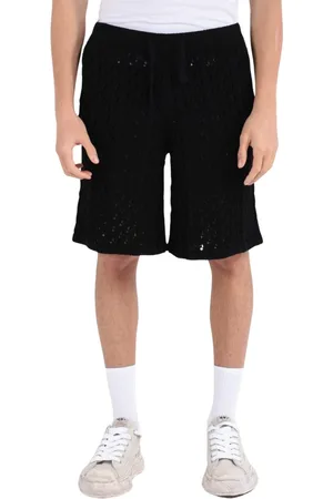 LANEUS Shorts, Herre, Sort, XL, Bomuld, Mesh Bermuda Shorts i bomuld