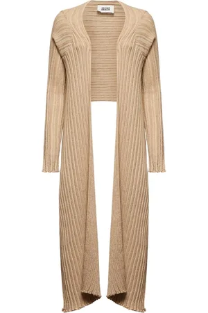 Silvian Heach Strik, Dame, , XS, Bomuld, Lang lurex strikket cardigan