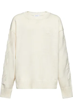 OFF-WHITE Strik, Herre, , S, Bomuld, Crewneck Strikket Jumper