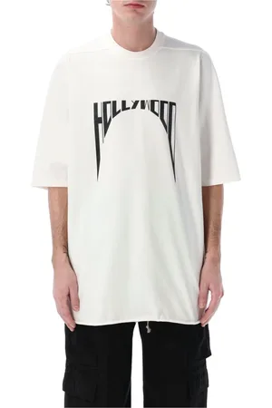 Rick Owens Top, Herre, Hvid, M, Bomuld, Sort Hollywood Print T-shirt