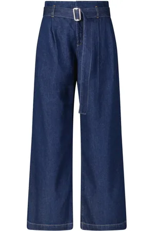 Frame Jeans, Dame, Blå, W27, Denim, Højtaljede jeans med afslappet pasform i denim