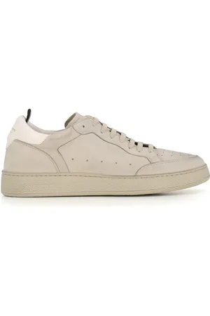 Officine creative Sko, Herre, Grå, 40 EU, Læder, Lysegrå Sneaker i Nubuck