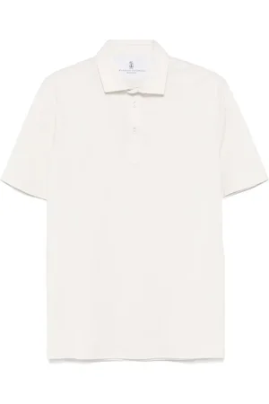 Brunello Cucinelli Top, Herre, , XL, Bomuld, Bomuld Polo Skjorte 3 Knapper Italien