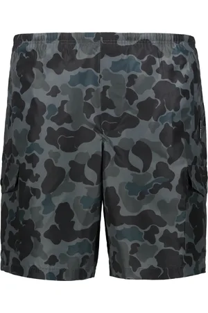 Palm Angels Badetøj, Herre, Flerfarvet, S, Polyester, Camouflage Badeshorts med justerbar linning