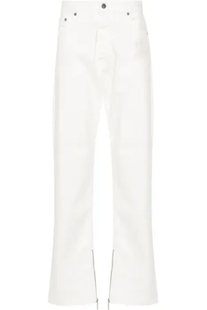 OFF-WHITE Jeans, Herre, Hvid, W31, Bomuld, 90`er Logo Jeans
