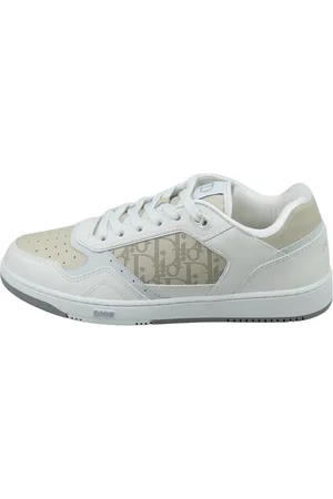 Dior Sko, Herre, Hvid, 45 EU, Hvid/Beige B27 Sneaker Kalveskind