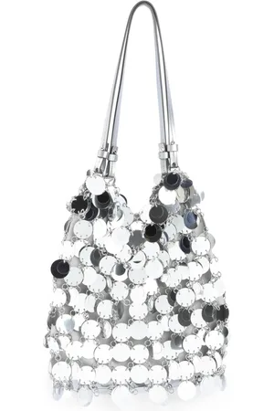 Paco rabanne Taske, Dame, Grå, ONE SIZE, Polyester, Metallic Håndtaske