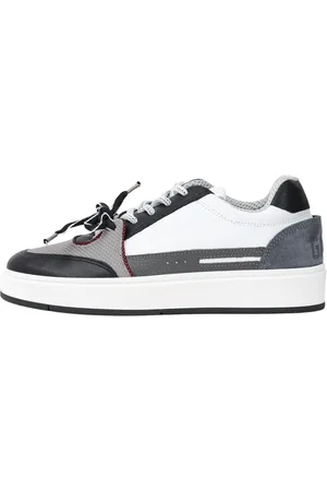 GCDS Sko, Herre, Flerfarvet, 41 EU, Uld, Moderne hvide og sorte sneakers