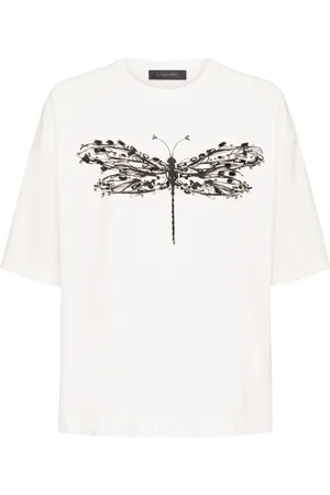 Elena Miro Top, Dame, Hvid, S, Afslappet T-shirt i forskellige farver