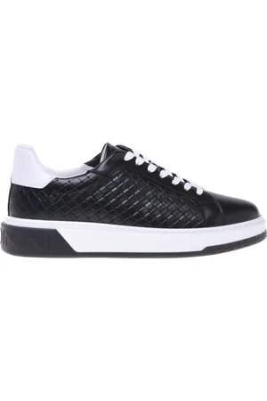 BALDININI Sko, Herre, Sort, 44 EU, Trainer in with woven print