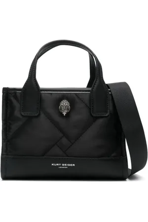 Kurt Geiger Taske, Dame, Sort, ONE SIZE, Uld, Quiltet Panel Sort Taske