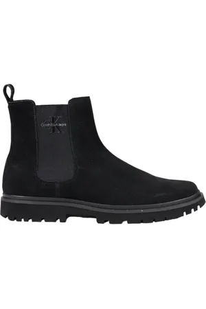 Calvin Klein Sko, Herre, Sort, 40 EU, Suede, Suede Chelsea Støvler Mænd Efterår/Vinter