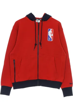 Nike Sweathshirts & Hoodies, Herre, Rød, M, Bomuld, Fleece Zip Hoodie Brooklyn Nets