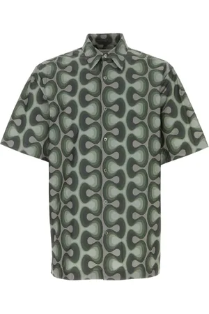 DRIES VAN NOTEN Skjorte, Herre, Flerfarvet, L, Uld, Stilfuld skjorte i polyesterblanding med print