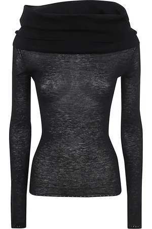 Filippa K Top, Dame, Sort, L, Uld, Off Shoulder Top