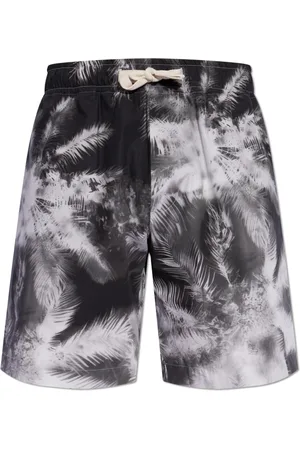 Palm Angels Shorts, Herre, Grå, XL, Bomuld, Bomuldsprintede shorts