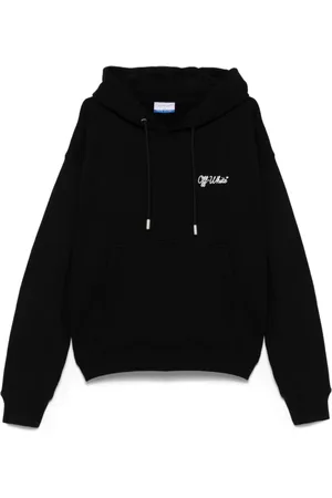 OFF-WHITE Sweathshirts & Hoodies, Herre, Sort, S, Bomuld, Arrow Skate Hættetrøje med Snøre