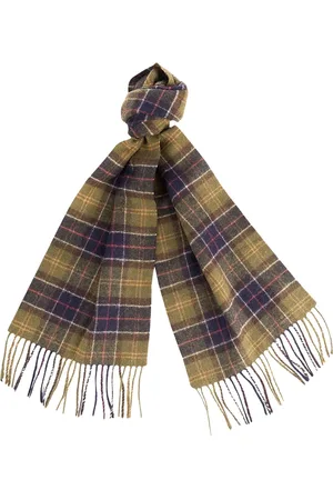 Barbour Tilbehør, Dame, Flerfarvet, ONE SIZE, Uld, Tartan Uld Tørklæde Frynser Klassisk Look