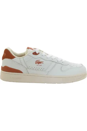 Lacoste Sko, Herre, Hvid, 46 EU, Beige T-Clip SET Sko