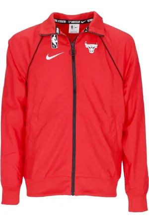 Nike Jakke, Herre, Rød, XL, Nylon, Chicago Bulls Tracksuit Courtside Anniversary Edition