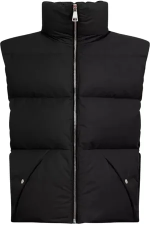 Khrisjoy Jakke, Dame, Sort, S, Bomuld, Sort Puffer Vest med Snap Lommer